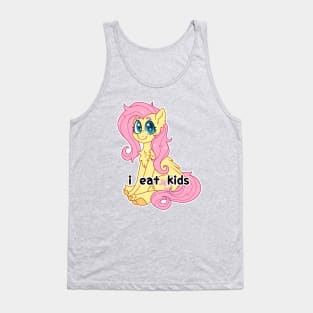 Funny Fluttershy 'i eat kids' Tank Top